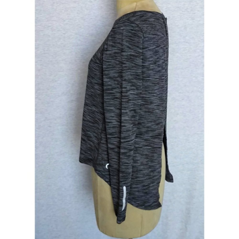 Zyia Ash Split Back Long Sleeve - Charcoal / Black - Picture 6 of 9
